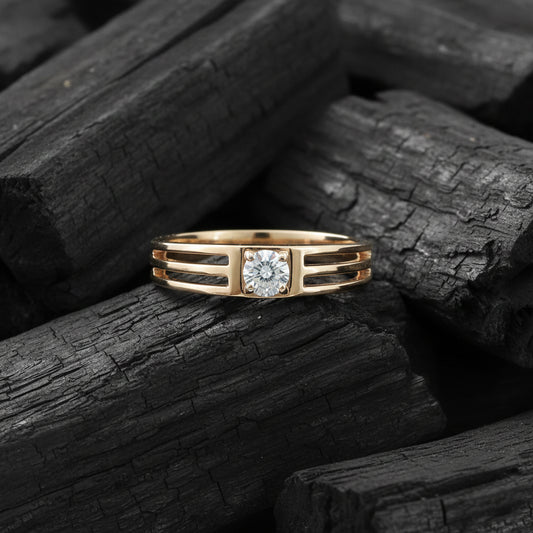 Kerric Solitaire Mens Diamond Ring