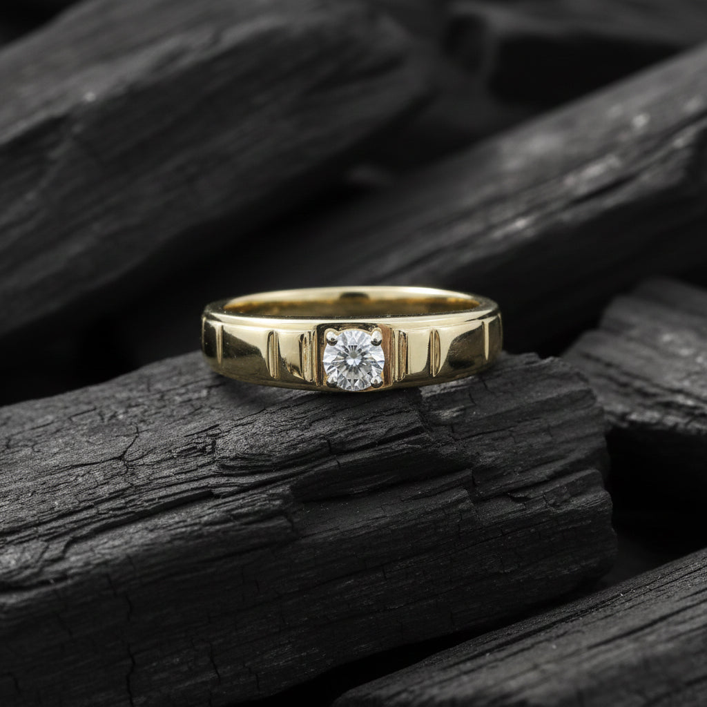 Alric Band Mens Diamond Ring