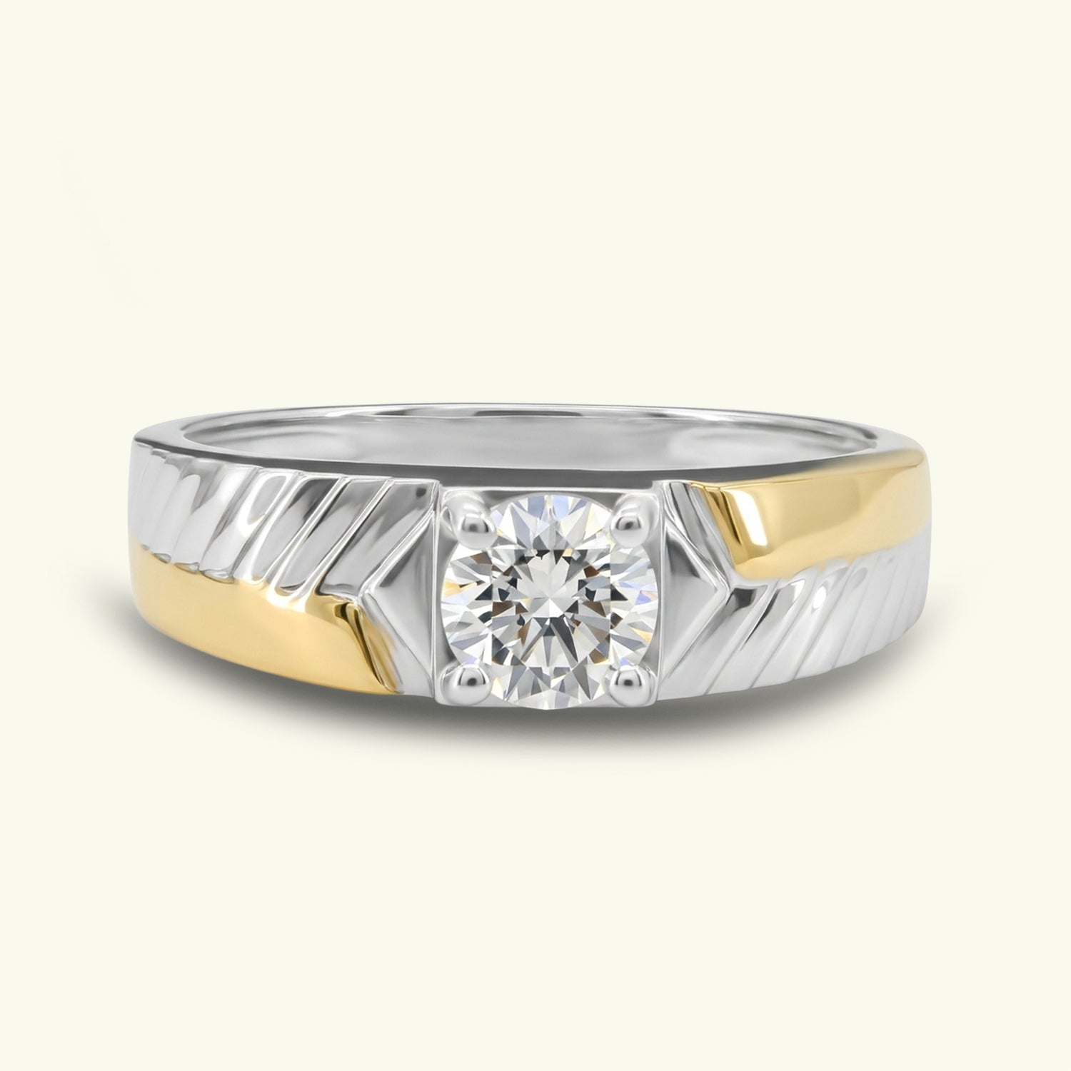 Caelric Solitaire Mens Diamond Ring – Firefly Diamonds