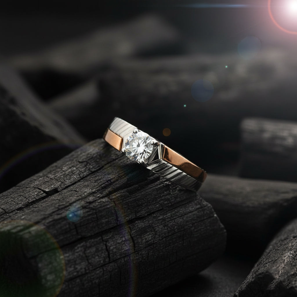 Caelric Solitaire Mens Diamond Ring