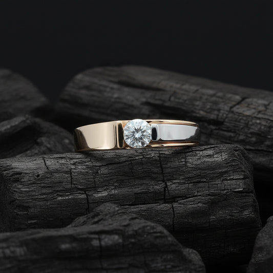 Orien Solitaire Mens Diamond Ring