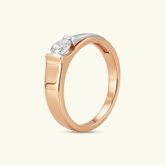 Orien Solitaire Mens Diamond Ring