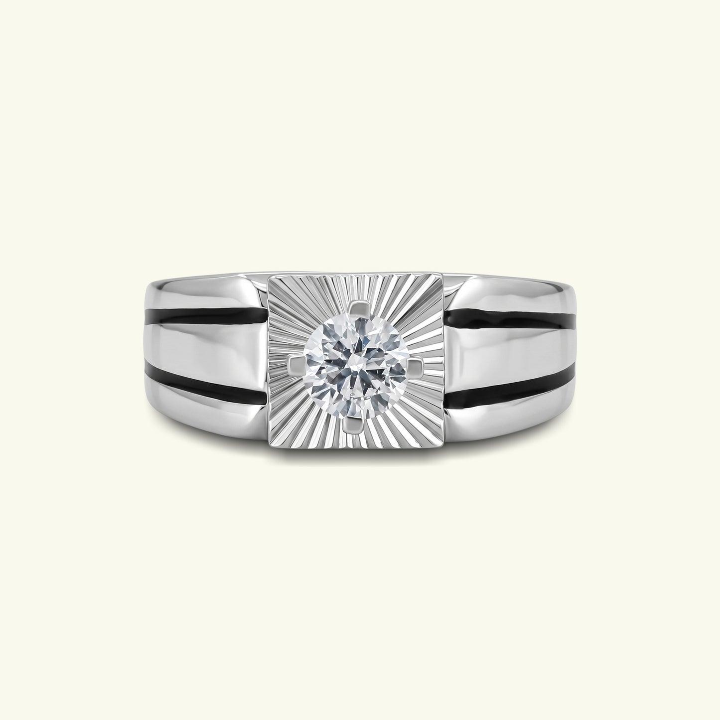 Branik Solitaire Mens Diamond Ring