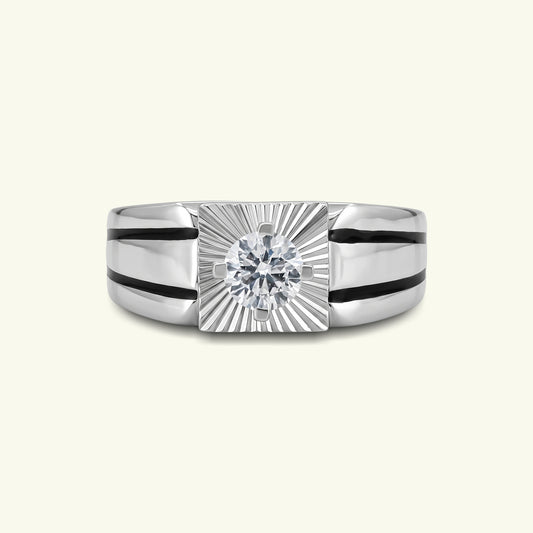 Branik Solitaire Mens Diamond Ring