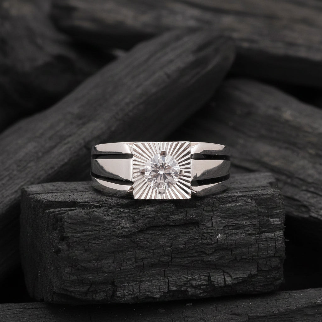 Branik Solitaire Mens Diamond Ring