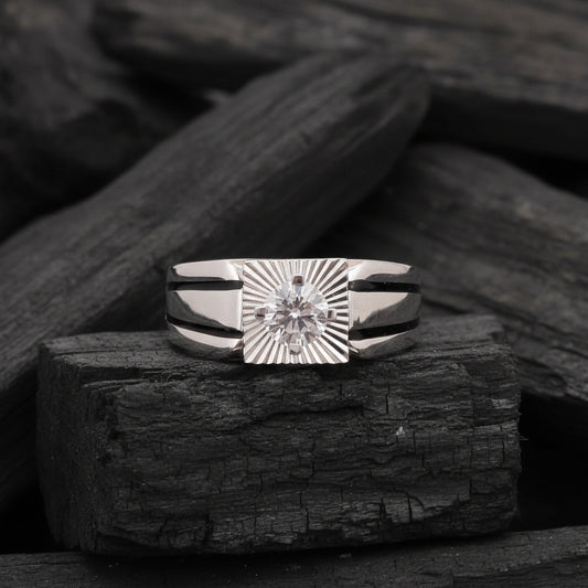 Branik Solitaire Mens Diamond Ring