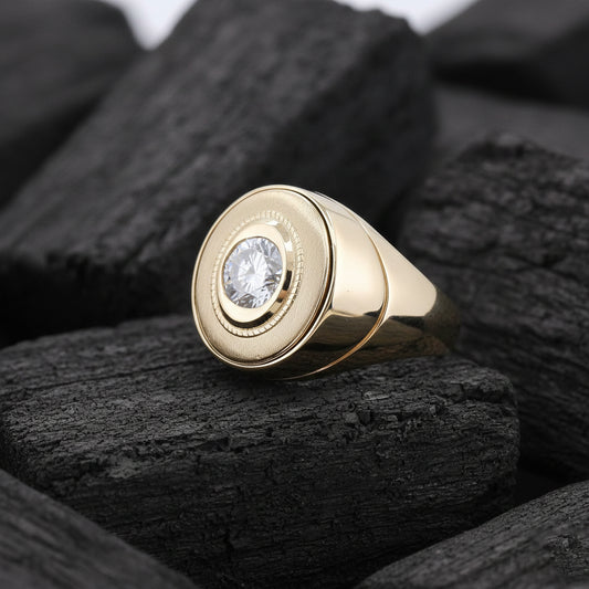 Daelor Solitaire Mens Diamond Ring