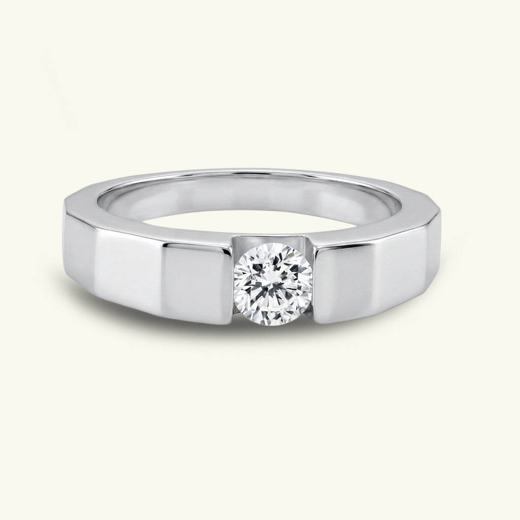 Jorven Band Mens Diamond Ring