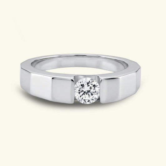 Jorven Band Mens Diamond Ring