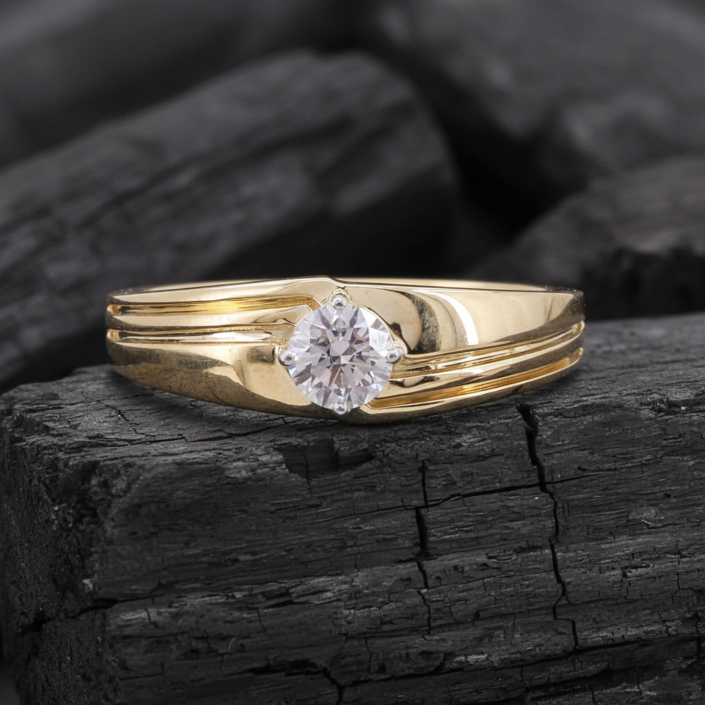 Zoric Solitaire Mens Diamond Ring – Firefly Diamonds