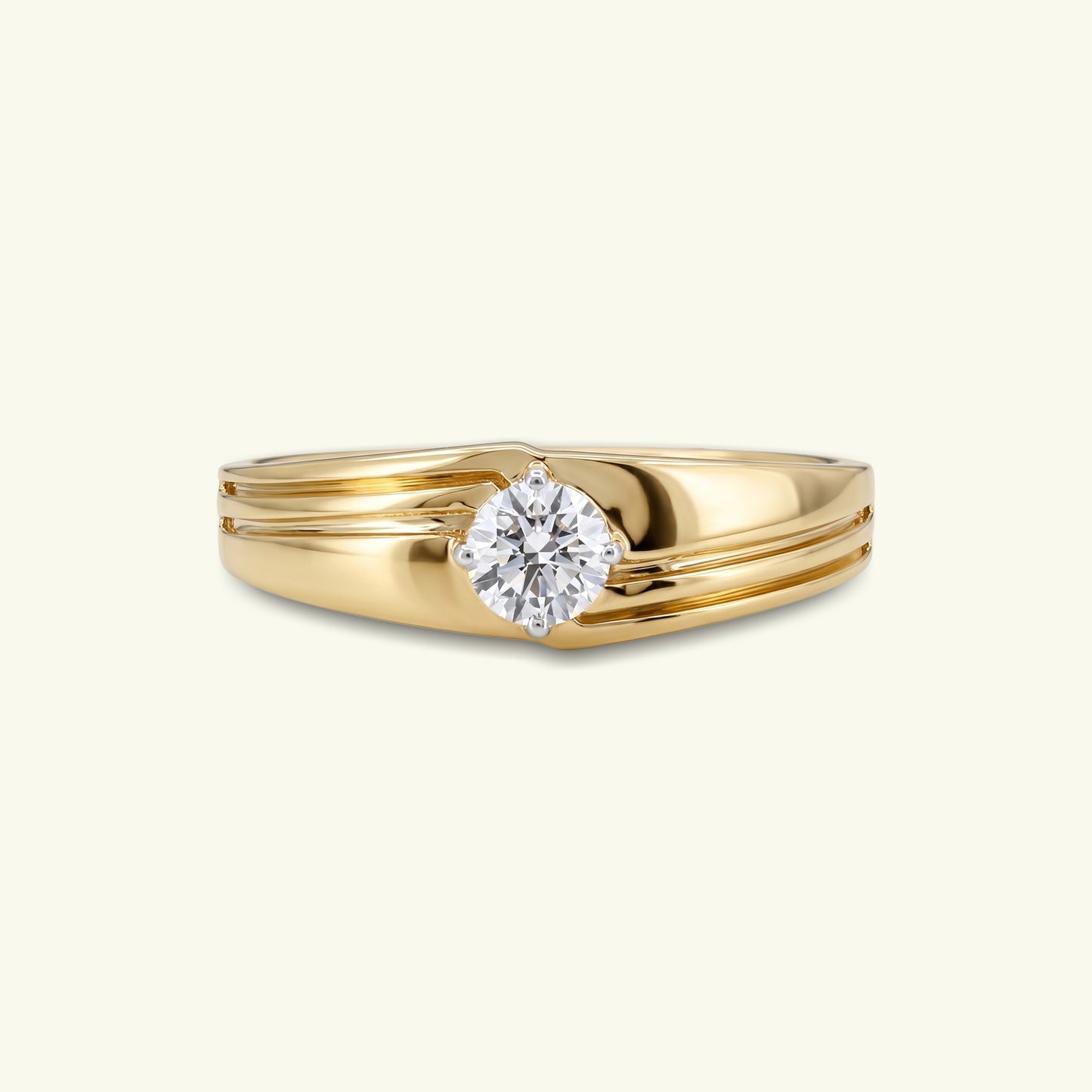 Zoric Solitaire Mens Diamond Ring