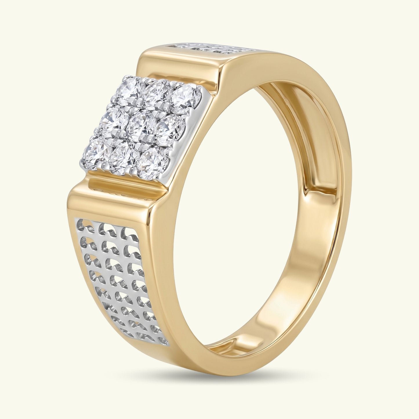 Reyan Box Mens Diamond Ring