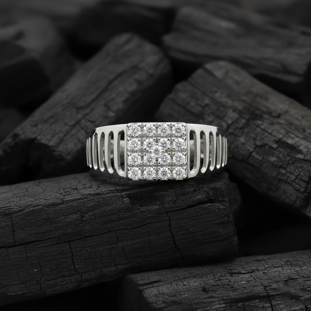 Varek Box Mens Diamond Ring