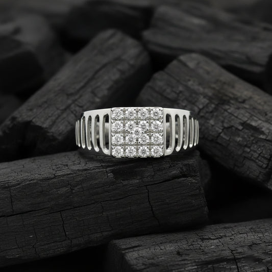 Varek Box Mens Diamond Ring