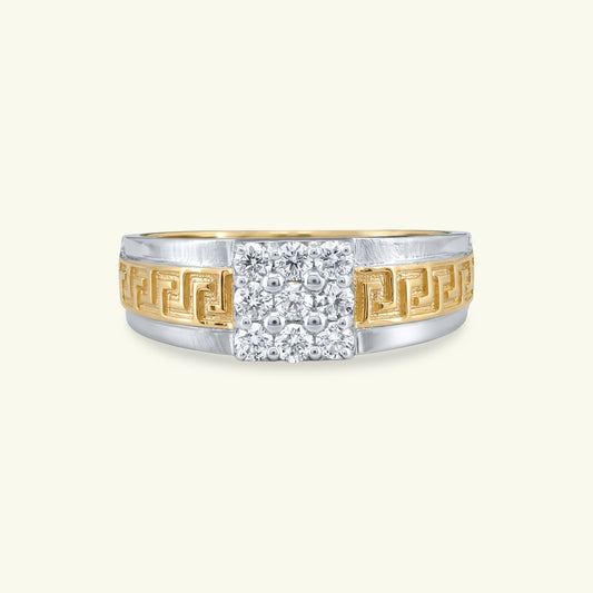 Nivan Box Mens Diamond Ring