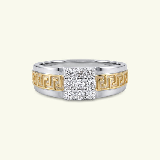 Nivan Box Mens Diamond Ring