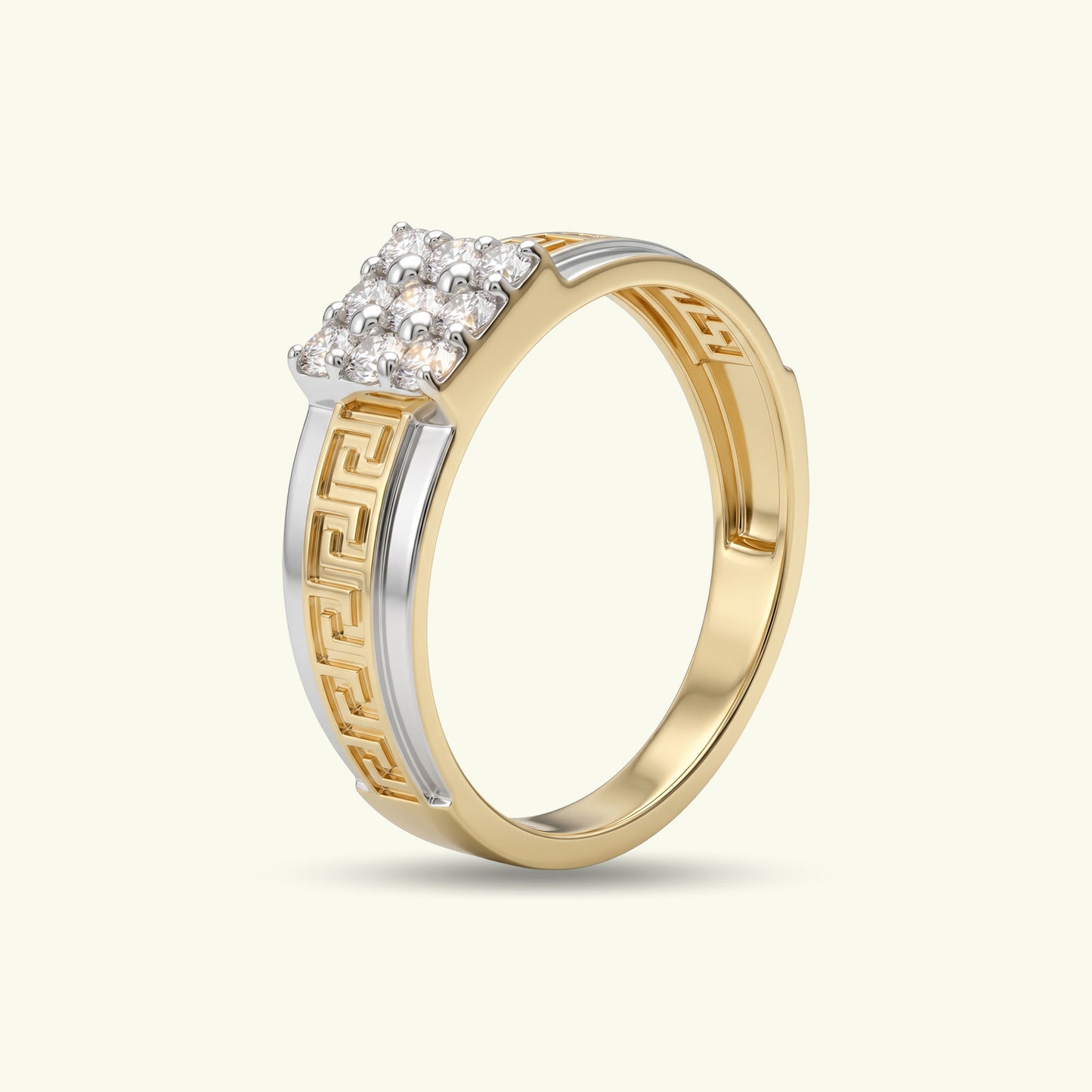 Nivan Box Mens Diamond Ring