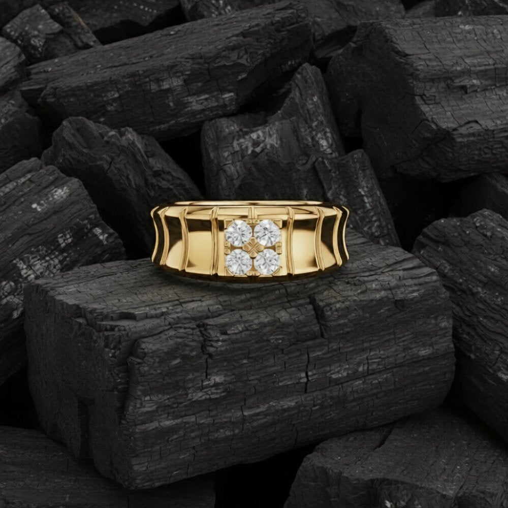 Elandor Box Mens Diamond Ring