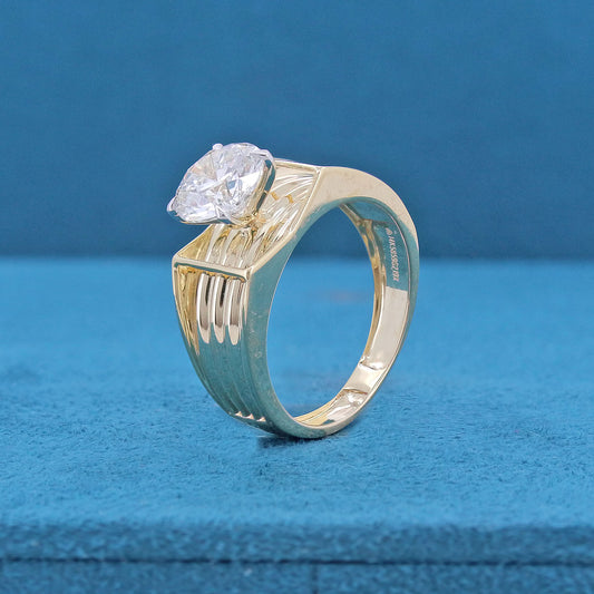 Hadrik Solitaire Mens Diamond Ring