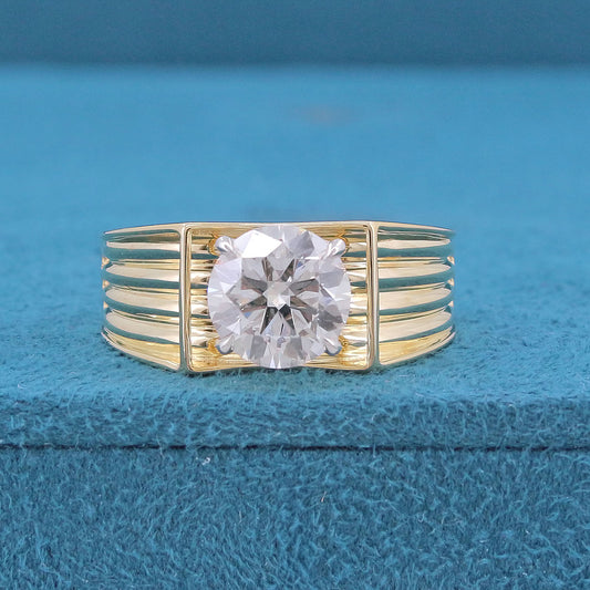 Hadrik Solitaire Mens Diamond Ring