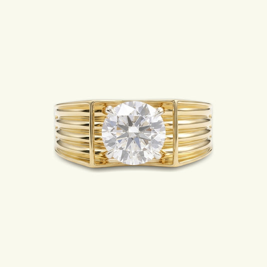 Hadrik Solitaire Mens Diamond Ring