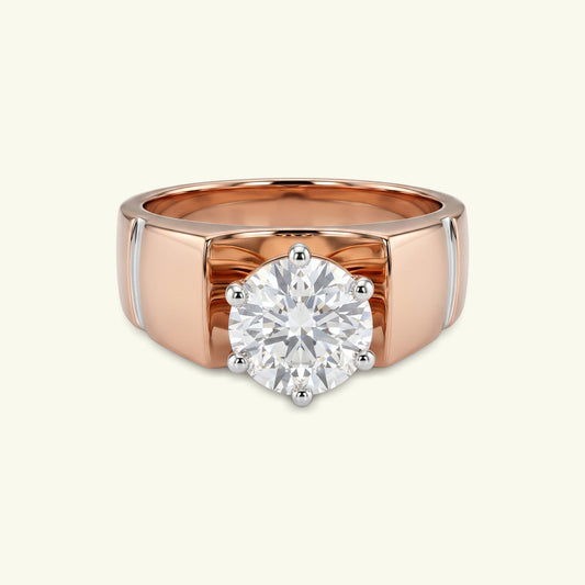 Faelen Solitaire Mens Diamond Ring