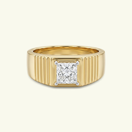 Caedin Crest Mens Solitaire Ring