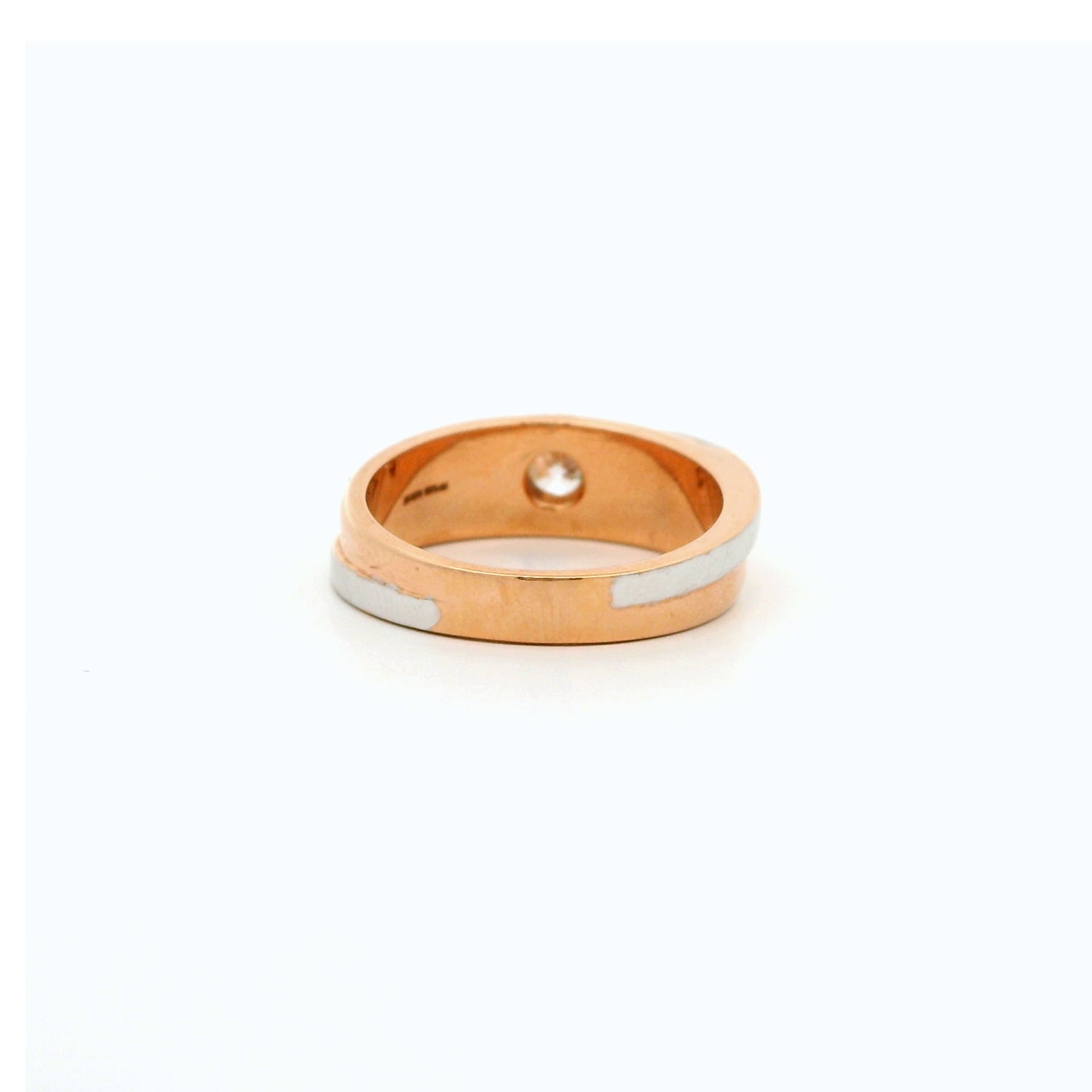 Elian Crest Mens Solitaire Diamond Ring