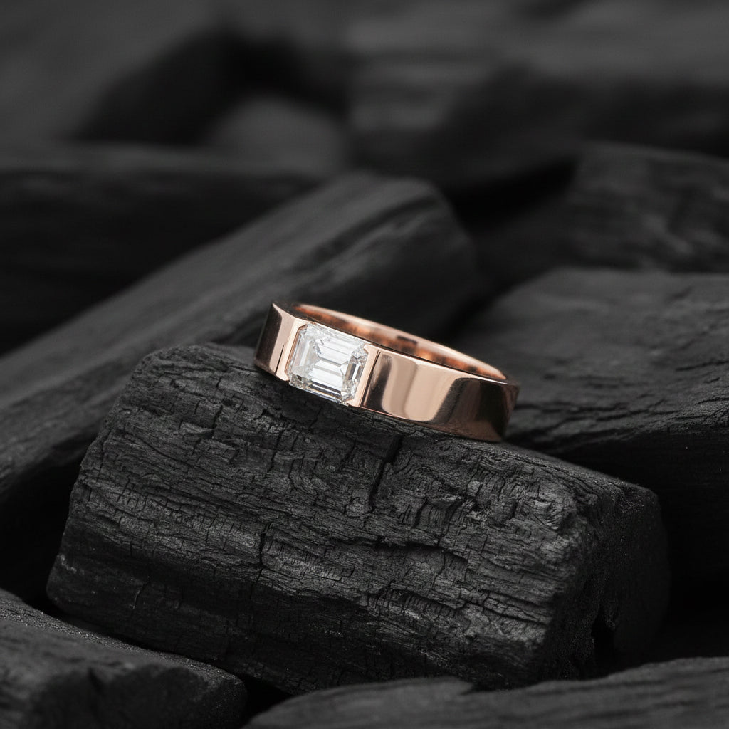 Eryndor Mens Solitaire Diamond Ring