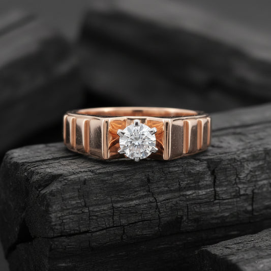 Kaelorn Mens Solitaire Diamond Ring