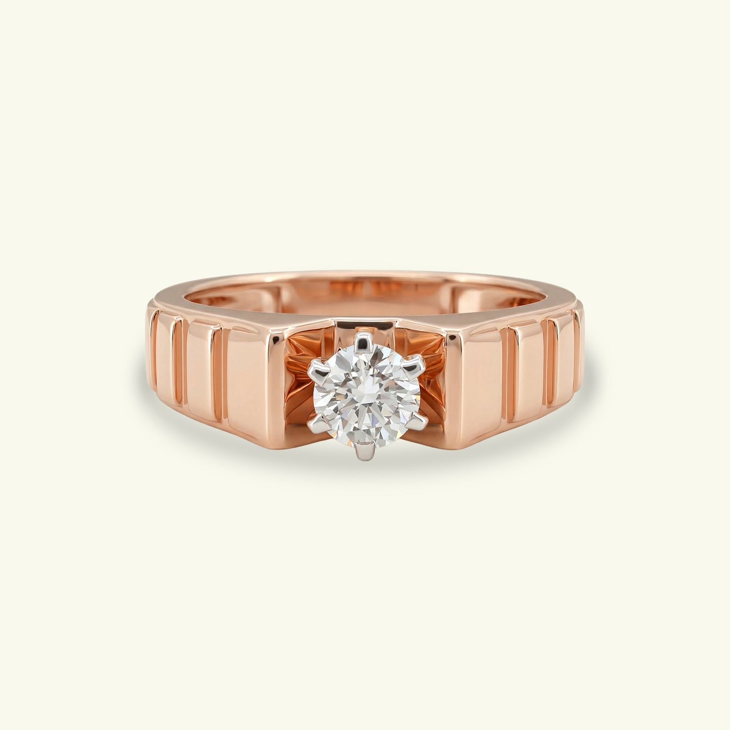 Kaelorn Mens Solitaire Diamond Ring