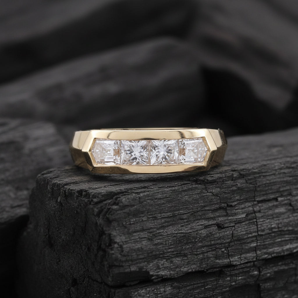 Renlor Crest Mens Diamond Ring