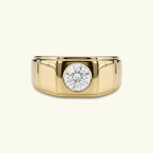 Ronin Solitaire Mens Engagement Ring