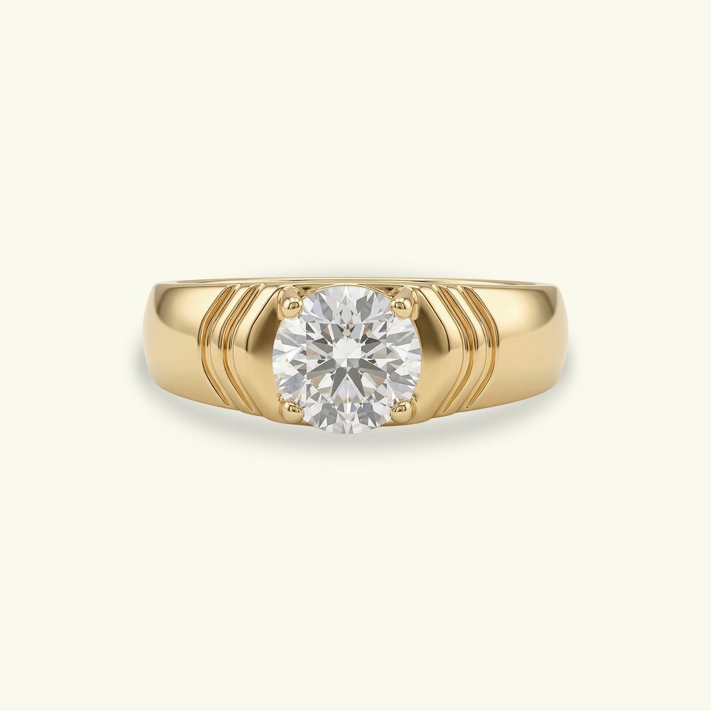 Ryven Solitaire Mens Engagement Ring