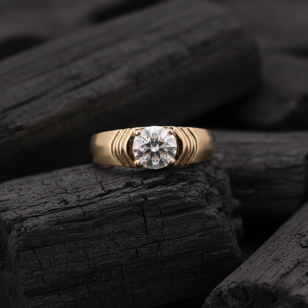 Ryven Solitaire Mens Engagement Ring