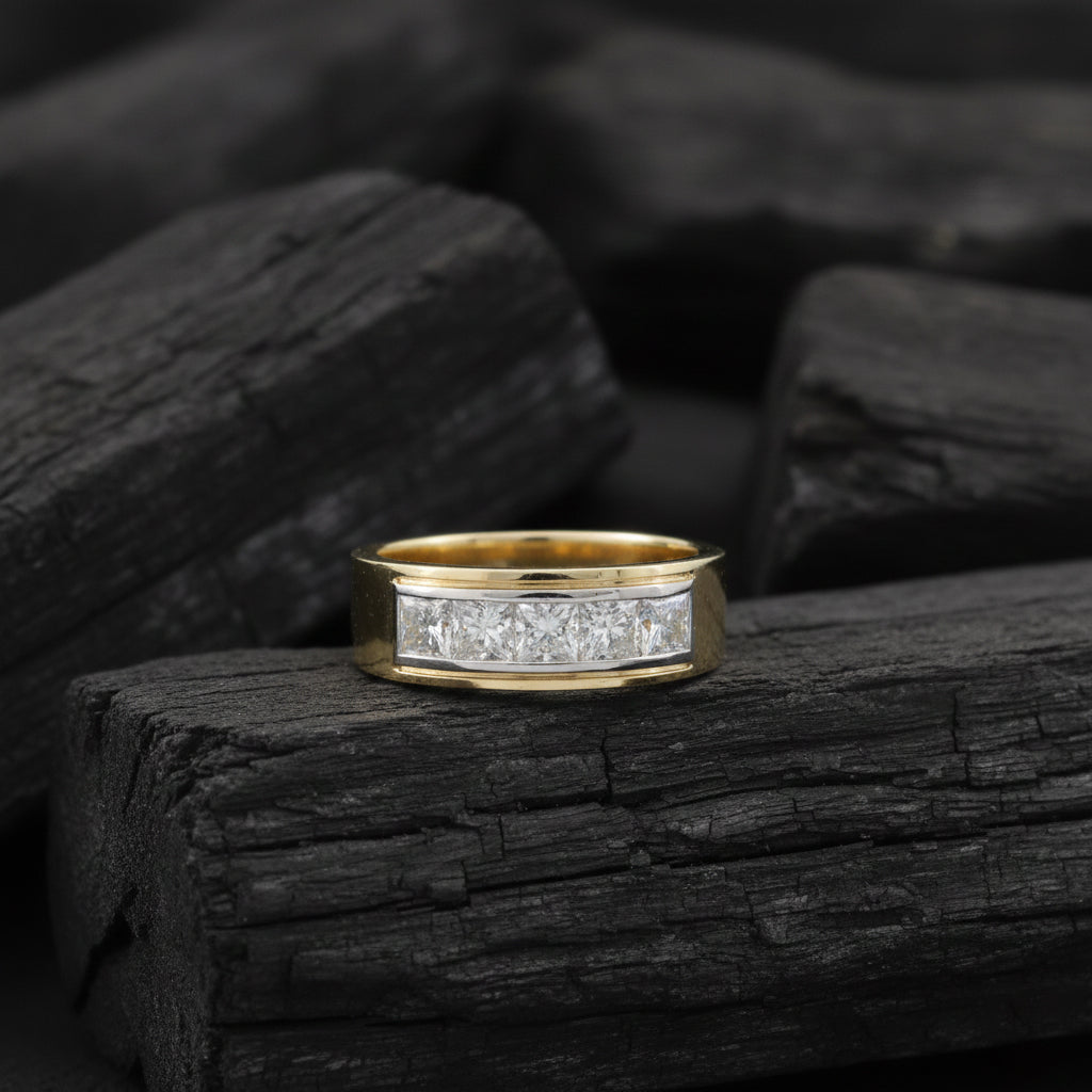 Veylor Arc Diamond Mens Ring