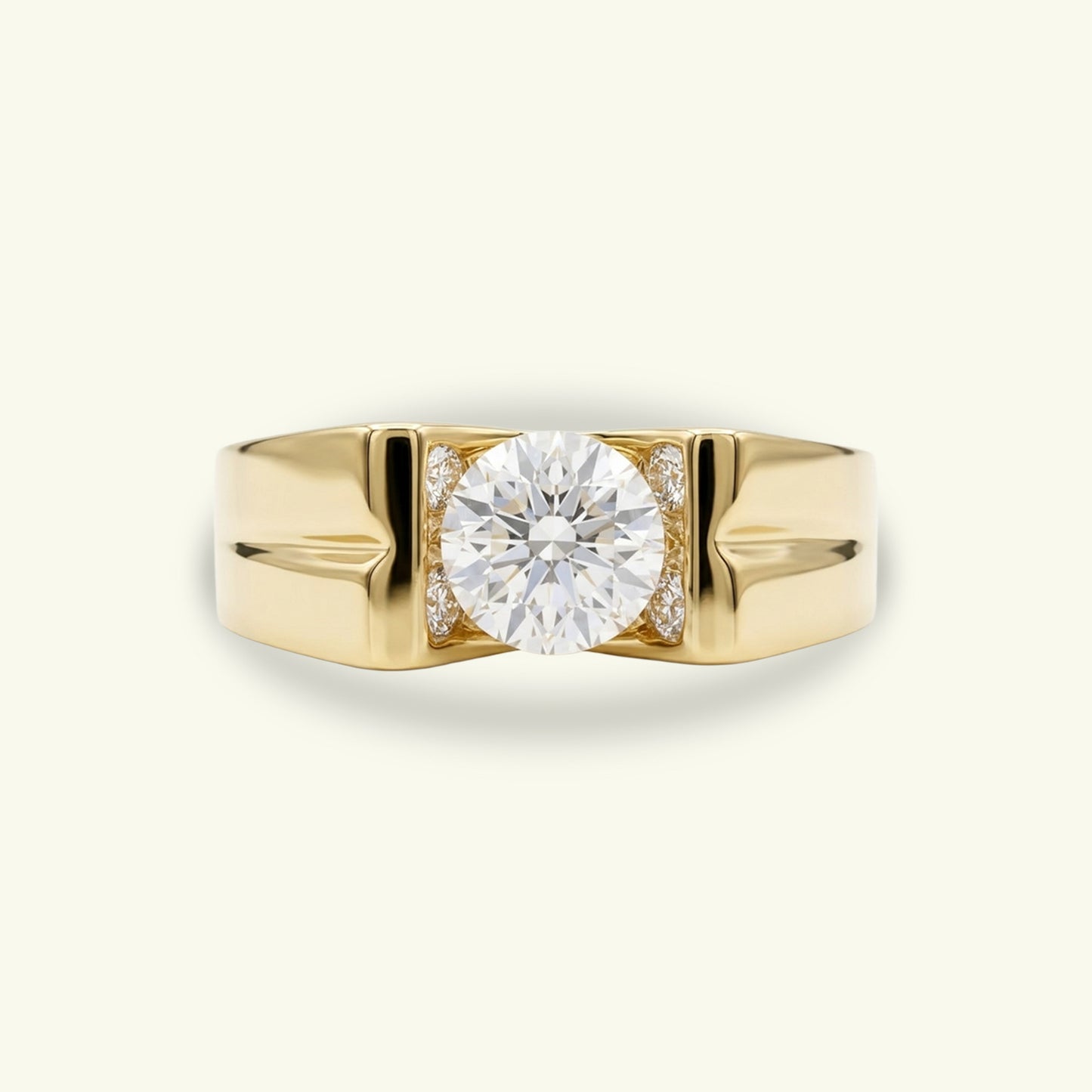 Caelum Solitaire Diamond Gents Ring