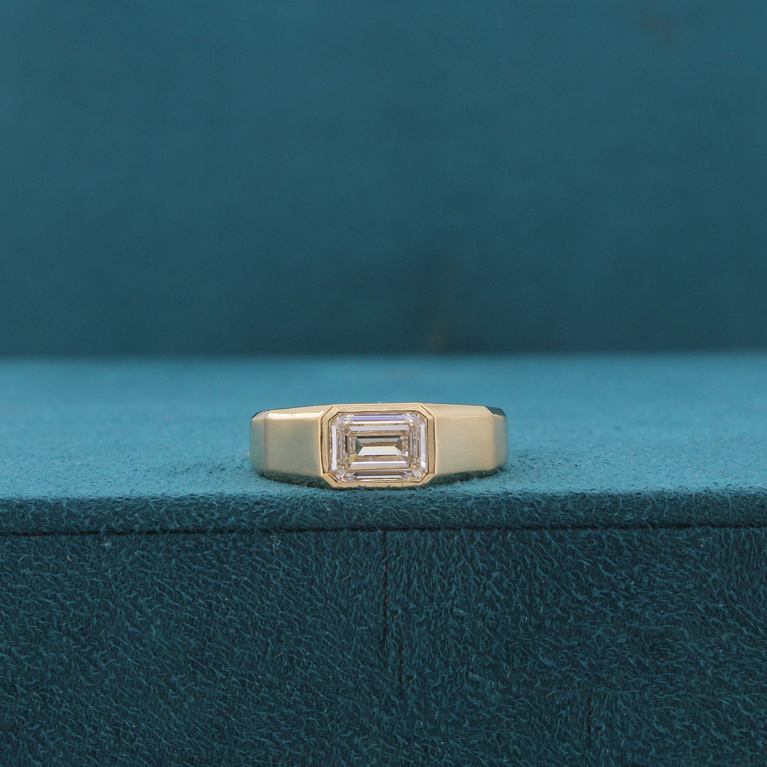 Thalen Arc Diamond Solitaire Mens Ring