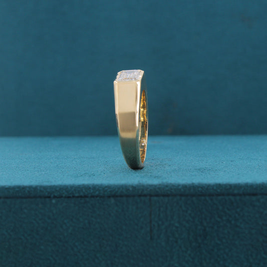 Thalen Arc Diamond Solitaire Mens Ring