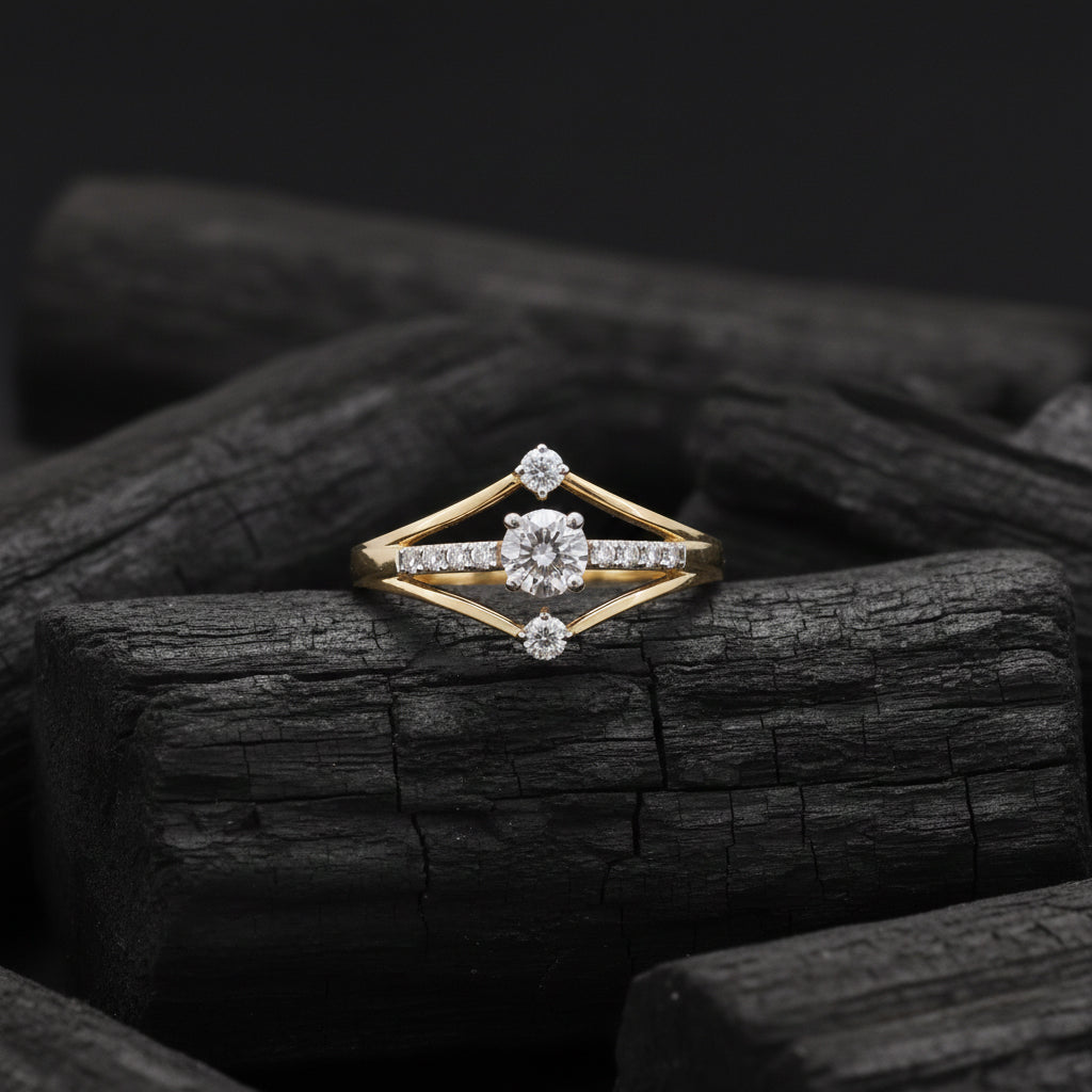 Arvion Crest Diamond Mens Ring