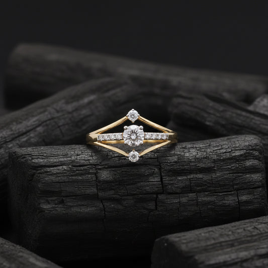 Arvion Crest Diamond Mens Ring