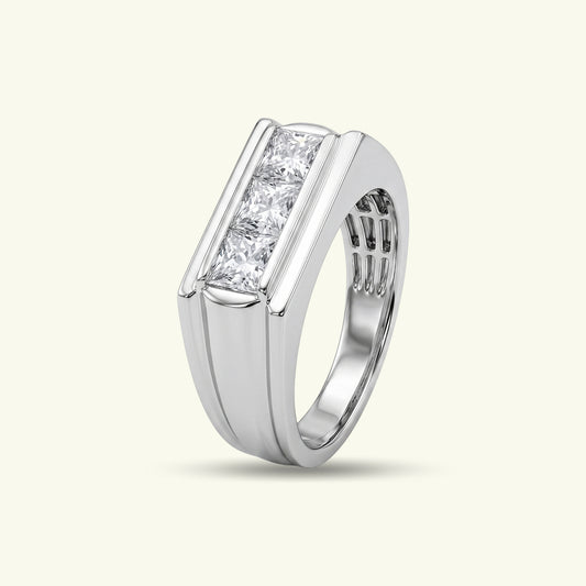 Lorthan Crest Diamond Mens Ring