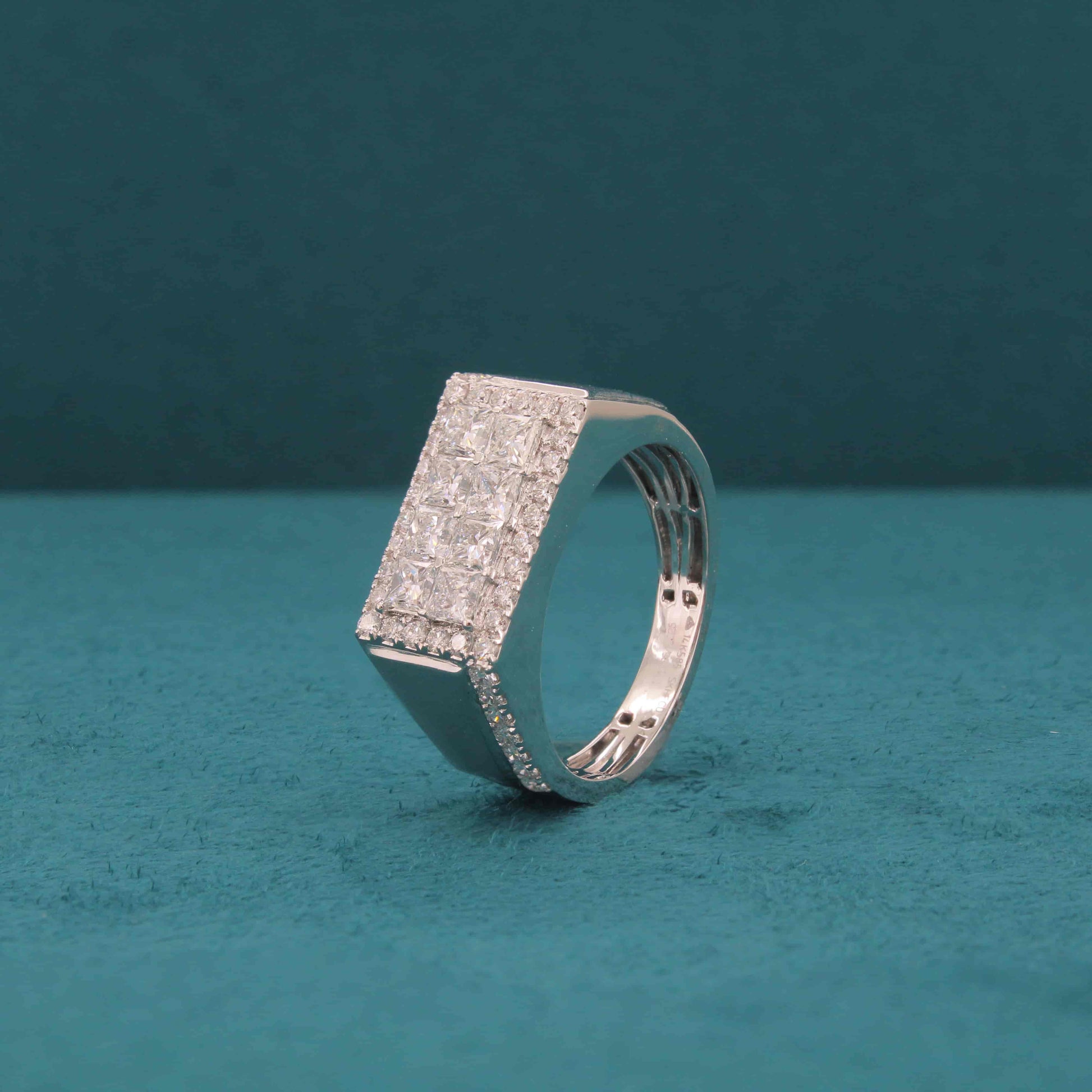 Merion Fold Diamond Mens Ring