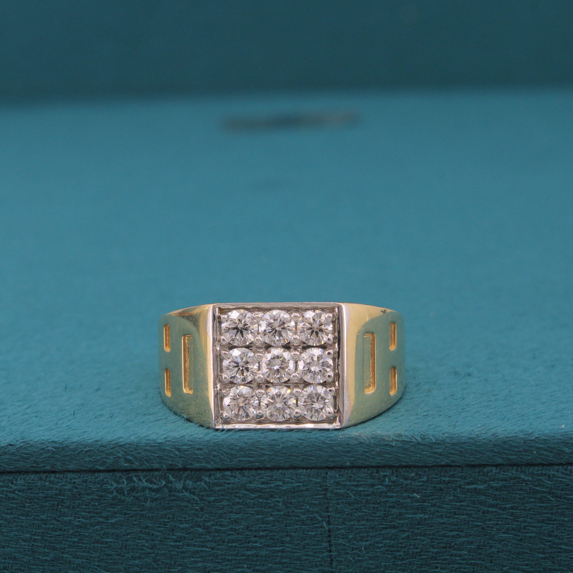 Tavrin Crest Diamond Mens Ring