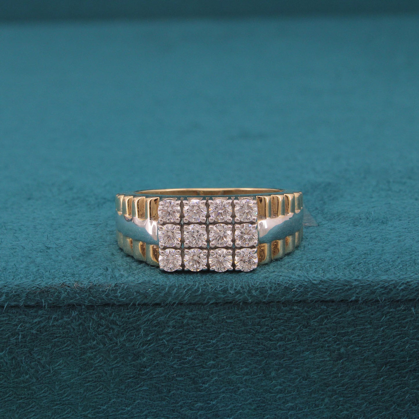 Silvrek Edge Diamond Mens Ring