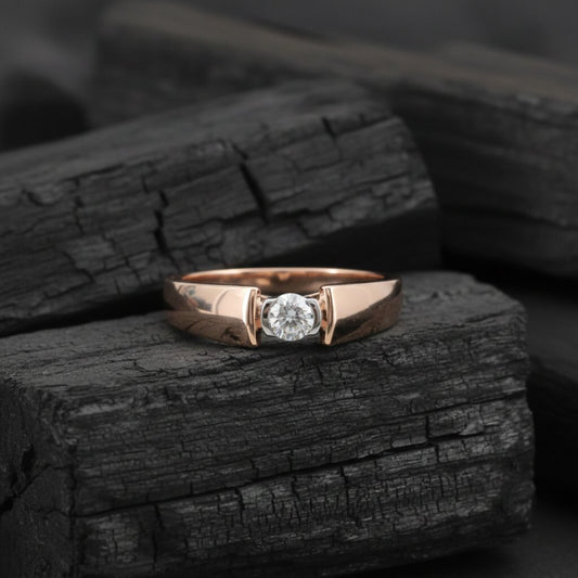 Kairo Edge Diamond Mens Ring