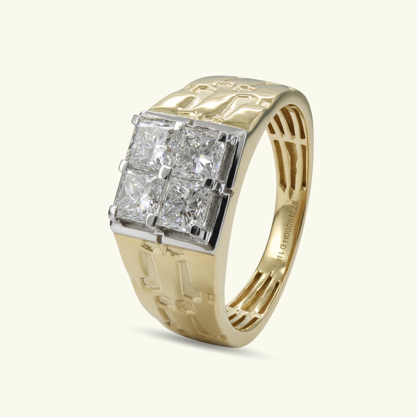 Kaelen Axis Diamond Mens Ring