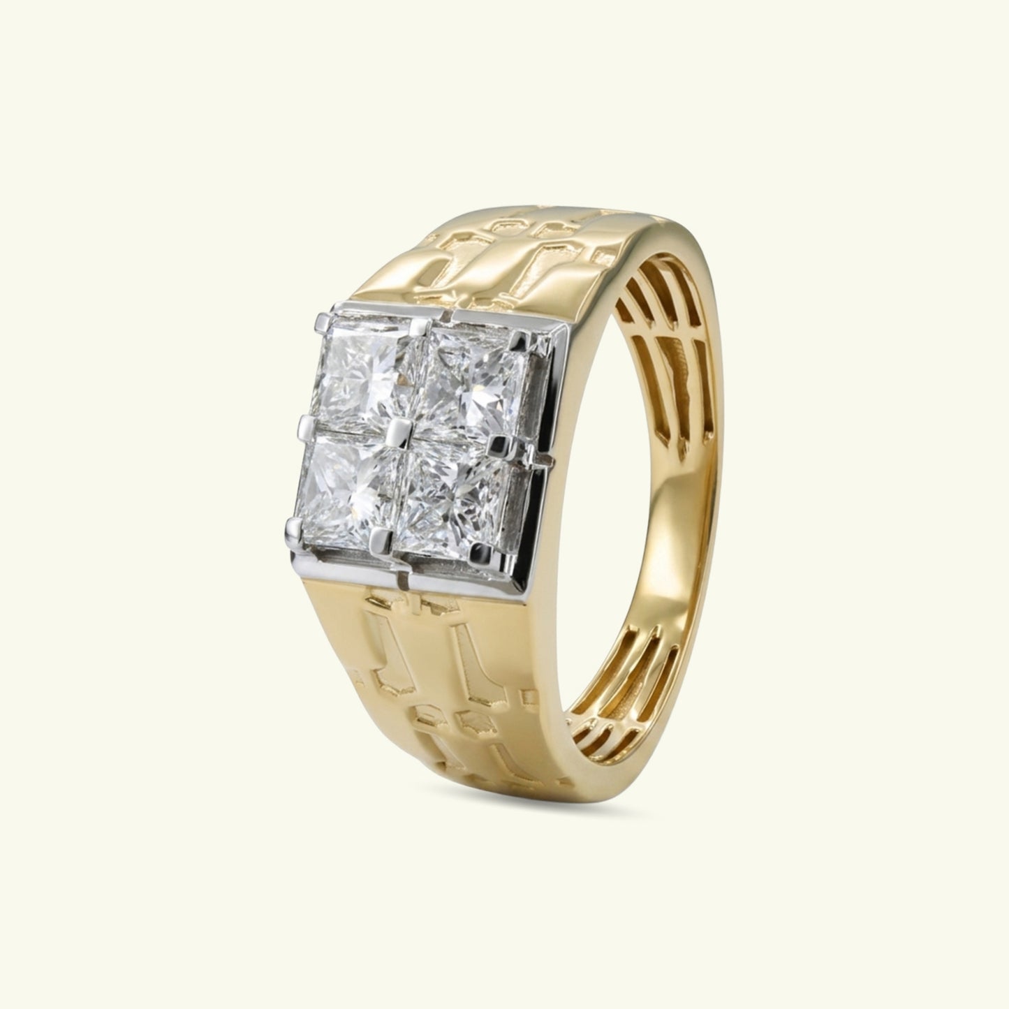 Kaelen Axis Diamond Mens Ring