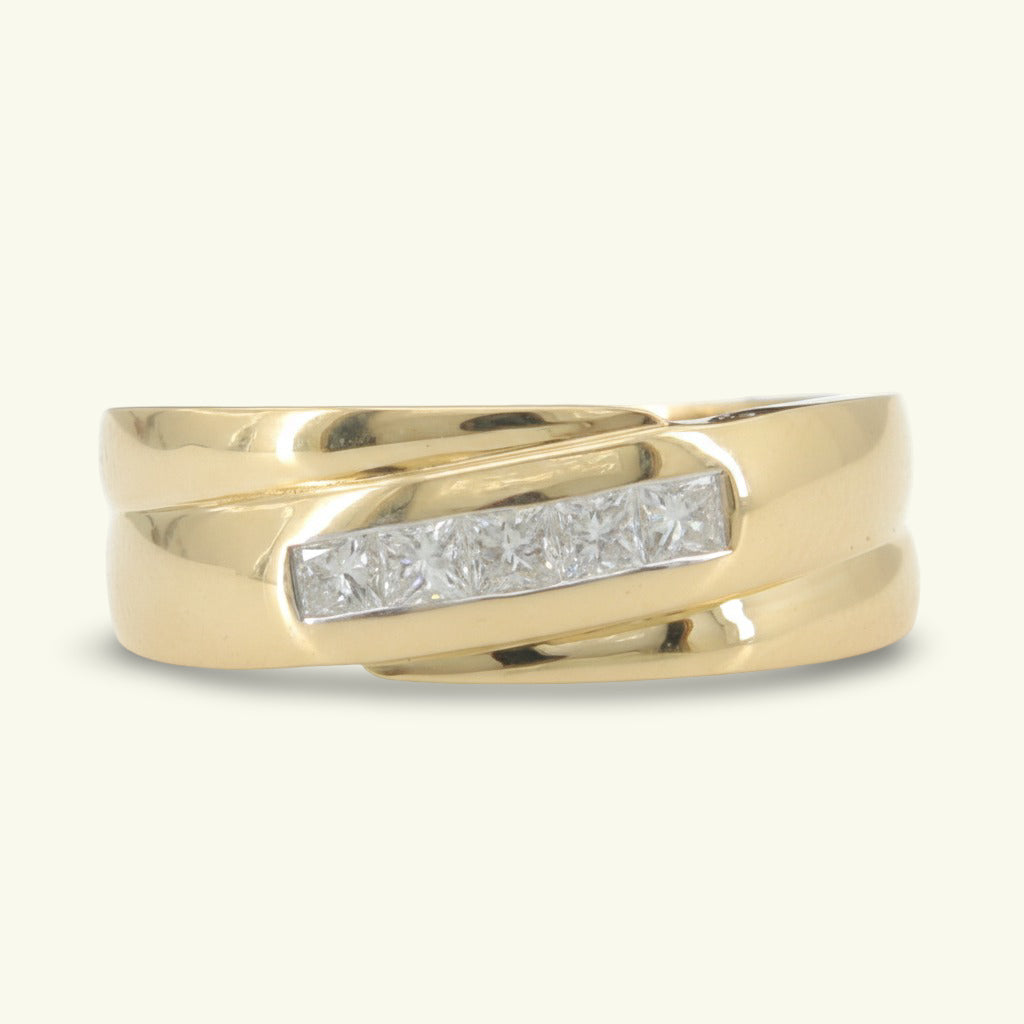 Klyth Arc Diamond Mens Ring