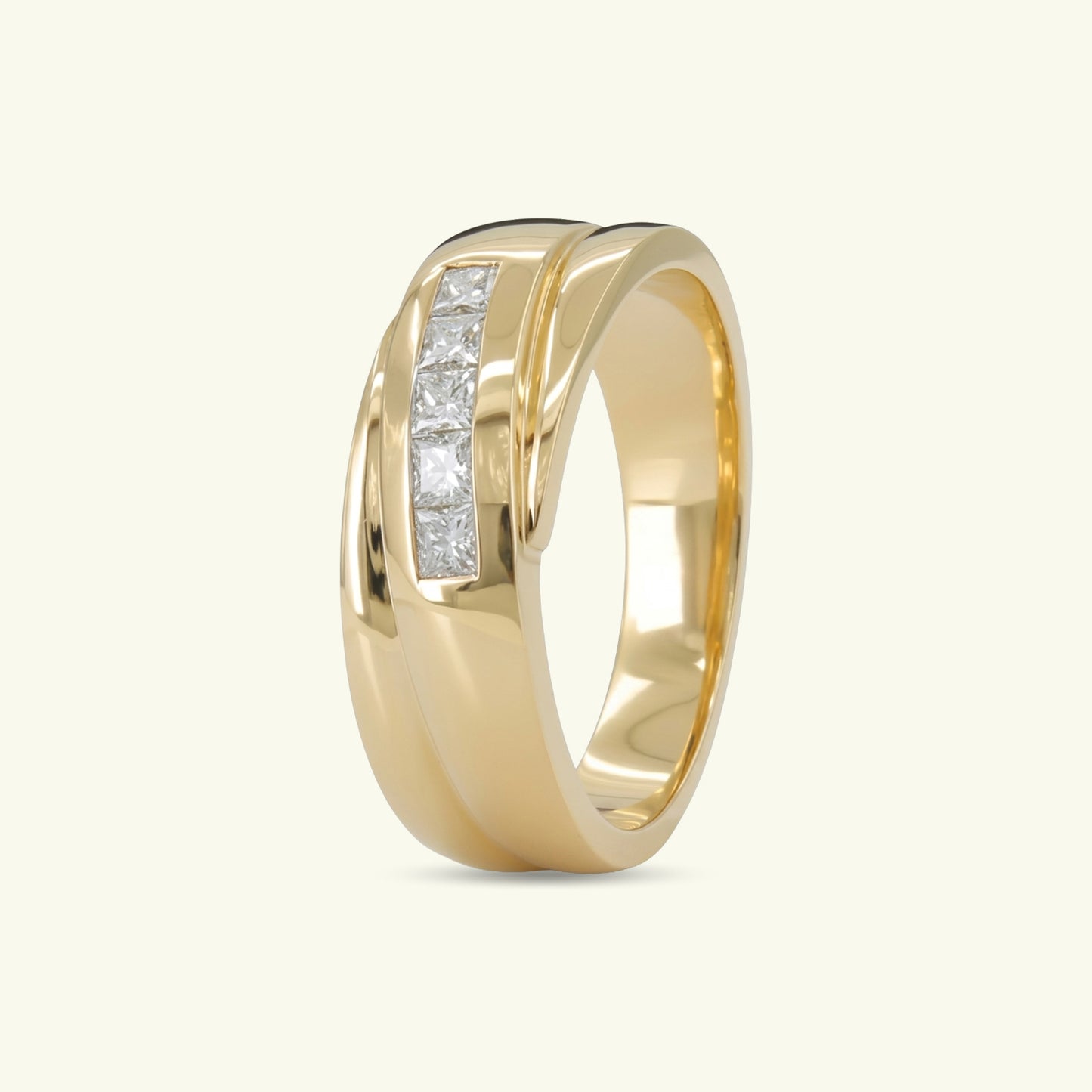 Klyth Arc Diamond Mens Ring